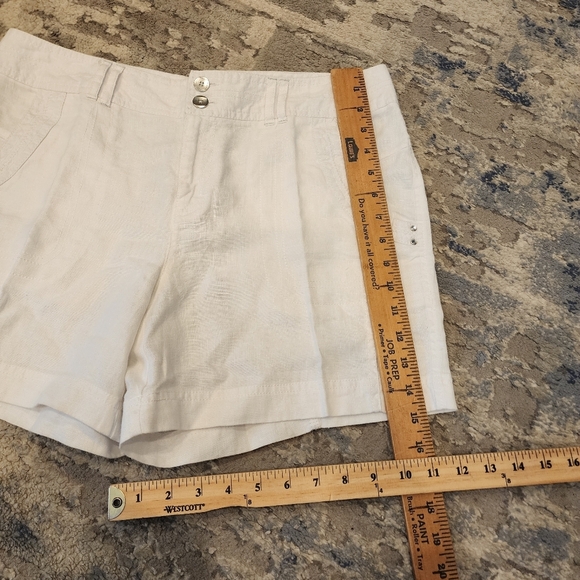 INC Linen White 5" Shorts women's size 8 - Picture 12 of 16